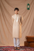 Coffee Sequence Embroidery Kurta for Men