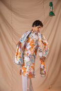 White Giza Kurta with Dupatta for Men