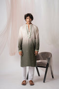 Heena Green Digital Embroidery Kurta For Men