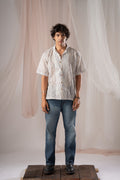 Gray Crochet Shirt For Men