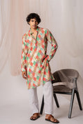 Multi Shaded Printed Kurta For Men