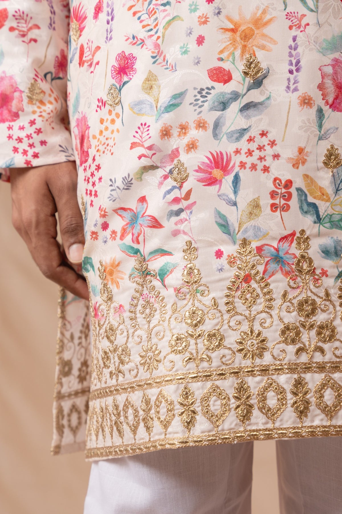 Floral Digital Printed Kurta for Men